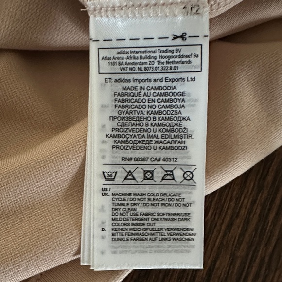 Adidas Tan and White Midi Dress - Picture 4 of 6